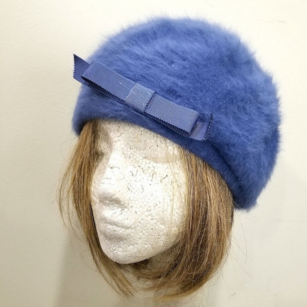 Vintage Kangol Angora Blue Hat
